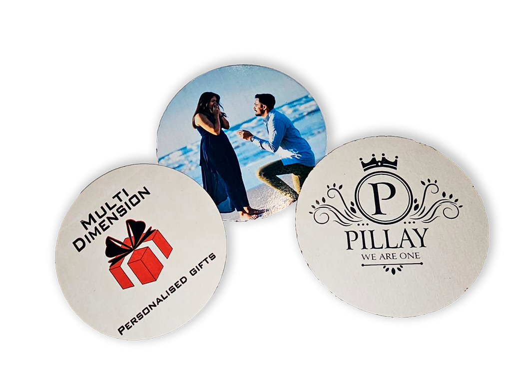 Personalised drink coasters