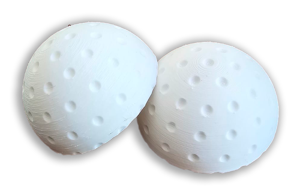 Unfilled 3-D printed golf ball