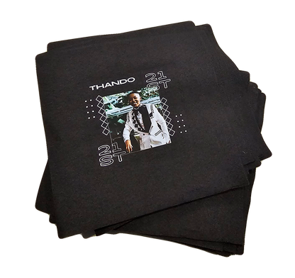 Personalised black serviette