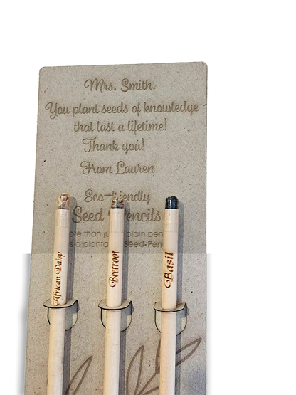 Teacher's gift.  Seed pencil trio giftpack