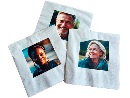 Personalised photo-serviettes