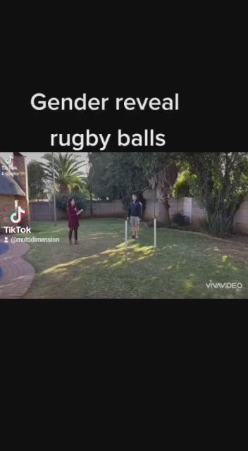 Baby gender reveal Rugby ball