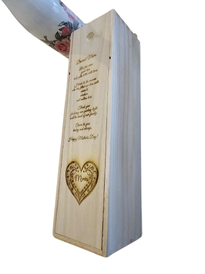 Personalised wine box for Mother's Day