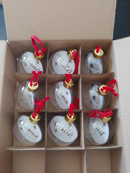 Personalised Christmas photo bauble