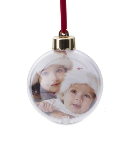 Personalised Christmas photo bauble